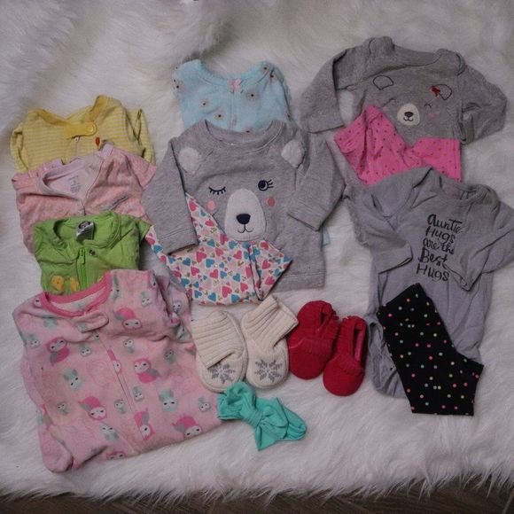 Carter's Other - Carters | Baby Girl 0-3 Month Clothing Bundle Lot